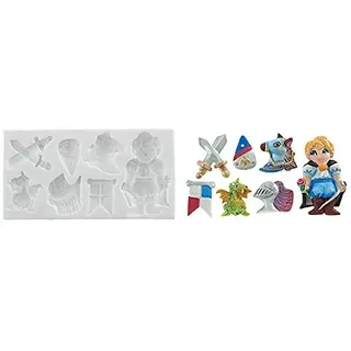 silikomart | Silikonform für Zuckermasse PRINZ, Tortendekoration Form, Prinz Thema, 175x90 h20mm, Made in Italy