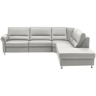 Beldomo Premium Ecksofa , Weiß , Leder , Echtleder , Rindleder , Ottomane rechts, L-Form , 288x249 cm , Goldenes M , erweiterbar, Typenauswahl, Bettkasten erhältlich, Fußauswahl, Lederauswahl, Stoffauswahl, planbar, seitenverkehrt erhältlich, Bettfunktion erhältlich, Hocker erhältlich, Rückenfutter, individuell planbar, Armteil links , Wohnzimmer, Sofas & Couches, Wohnlandschaften, Ecksofas
