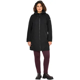 Ulla Popken Damen große Größen Übergrößen Plus Size HYPRAR Funktionsjacke, wasserdicht, Kapuze