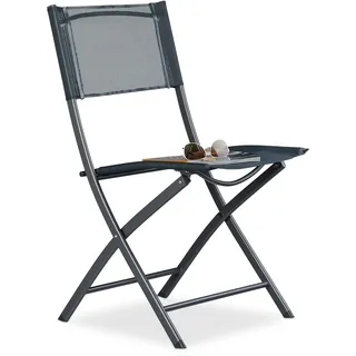 Relaxdays Klappstuhl 48 x 55 x 87 cm grau/multicolor