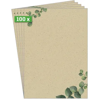 Sigel Motivpapier, Eucalyptus DIN A4, 100 g, 100 Blatt,