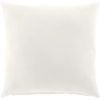 Douceur d'Intérieur Twily Kissen mit abziehbarem Bezug (45 x 45 cm), Weiß, Baumwolle/Recycling-Polyester