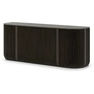 Woodek Sideboard Franz, Braune Massiveiche , Holz , Echtholz,Eiche , 45x69x175 cm , FSC 100% , Kleinmöbel, Kommoden, Sideboards