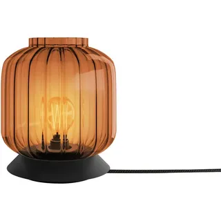 s.luce Tischlampe Velo Braun Ø 20cm , Glas , Zylindrisch , E27 , 20x23x20 cm , Lampen & Leuchten, Innenbeleuchtung, Tischlampen