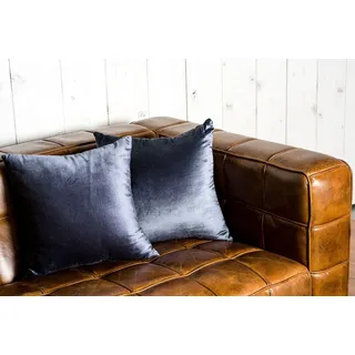 Klassische Echtleder Couch Polster Sofagarnitur Sitz Garnituren Couchen 3tlg neu - Braun