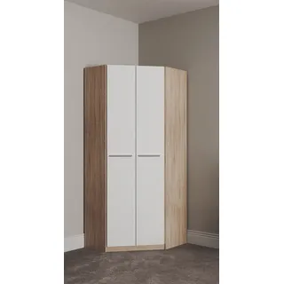 Priess Eckschrank Barcelona 78 x 193 x 0 cm Weiß