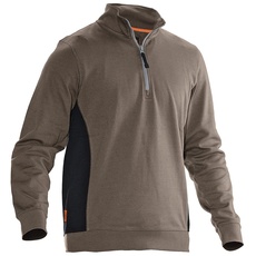 Jobman Sweatshirt 5401 Khaki/Schwarz Gr. XL