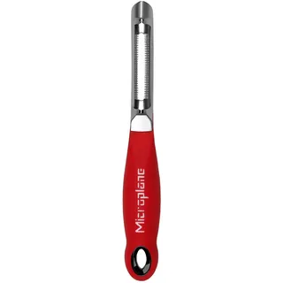 Microplane Profi-Schäler gezahnt Edelstahl rot