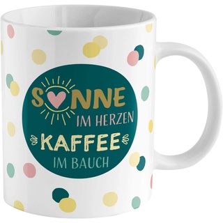 GRUSS & CO Zaubertasse mit Motiv "Kaffee" | Motiv-Wechsel-Tasse, Porzellan, 35 cl, Tasse mit Spruch, Geschenkbox | Geschenk lustig, Überraschung | 47057