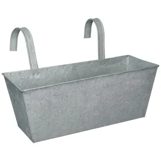 Esschert-Design-Zink-Balkon-Blumentopf - 40 x 15 x 15 cm - mit alter Optik