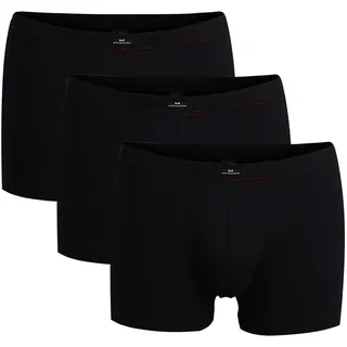 Götzburg Boxershorts unifarben schwarz XXL 3er Pack
