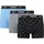 Everyday Cotton Stretch Trunks Swoosh Print/Grey/Uni Blue M 3er Pack