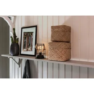 KONSTSMIDE LED Laterne »Weihnachtsdeko« LED-Modul 1 Stk. Warmweiß LED Metalllaterne, rund, schwarz