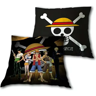 Anime One Piece Luffy and Crew Kissen Dekokissen Cushion 40x40 cm