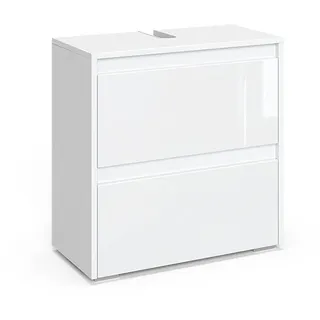 Vicco Waschbeckenunterschrank Majest 60,2 x 62,1 cm Weiß Hochglanz