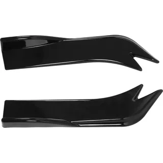 2 Stück Auto Universal Heckstoßstange Lip Diffusor Splitter Seitenschweller Canard Protector mit MontageschraubenGlänzend Schwarz