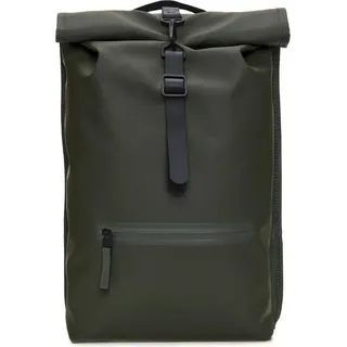 Rains Rolltop Rucksack Grün
