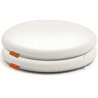 Sitzkissen Outdoor für Gartenstuhl & Balkon – Dickes Memory Foam Stuhlkissen 40x40 cm – Bequem, rutschfest & Formstabil – Rund & Eckig als 2er oder 4er Set wählbar – Esszimmer Küche – Oeko-TEX