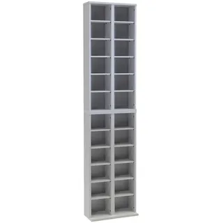 VCM Almera CD-Regal 42 x 20 x 183 cm Weiß