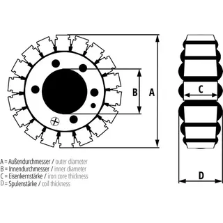 ALTERNATOR BONUSING (STATOR) FÜR YAMAHA XV 1900 Roadliner / Stratoliner / Midnight (06-13)