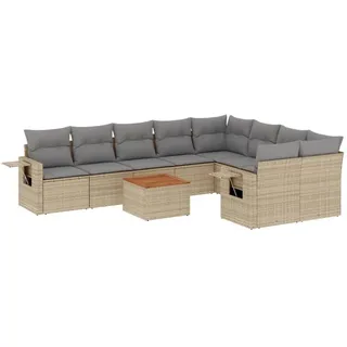 VidaXL 3224722, Hellgrau, Rattan, Stahl, Akazienholz, 110 kg, Erwachsene & Kinder, 550 mm, 550 mm - Hellgrau