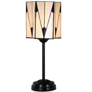 Tiffany Slim Tischlampe schwarz mit French Art Deco - Art Deco Trade