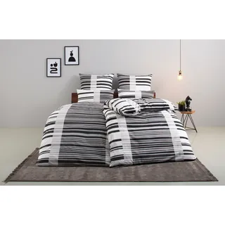 Bruno Banani Cameo Gestreift Schwarz 155 x 220 cm + 40 x 80 cm