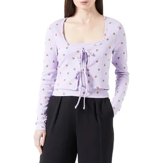 ONLY Damen Onlfenja L/S Aop Top Set Cs Jrs, Purple Rose/Aop:small Flower Jrs, M