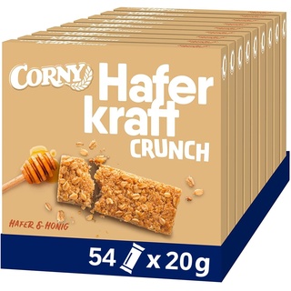 Haferriegel Corny Haferkraft Crunch, knackig mit wertvollem Hafer & Honig, 54x20g