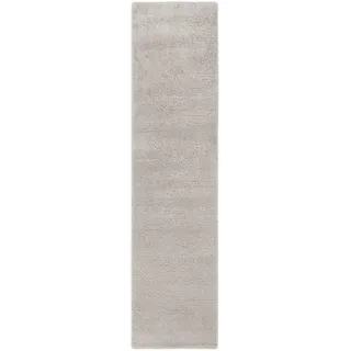 Snapstyle Palace Hochflor Shaggy Läufer Teppich 100 x 300 cm Grau
