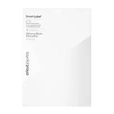 cricutTM Joy Xtra Smart Label beschreibbare Vinylfolie permanent weiß 24,1 x 33,0 cm,  3 St.