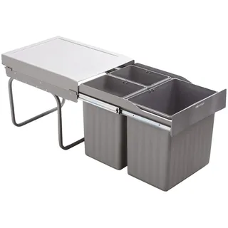 Einbau-Mülleimer ROTA-RS TRIAS 40-3 ab 40cm 3 Fächer 2x 7,5 L & 1x 16 L