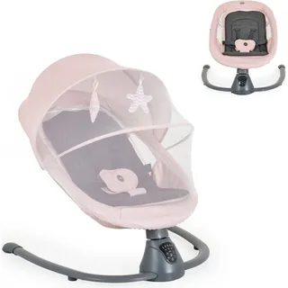 Cangaroo Babywippe elektrisch Zara Schaukelfunktion, Musik, Timer, Moskitonetz rosa - Rosa