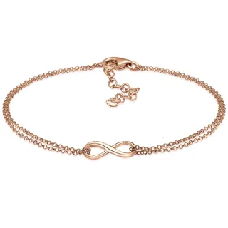 Elli Infinity Armband in 925 Sterling Silber Rosévergoldet