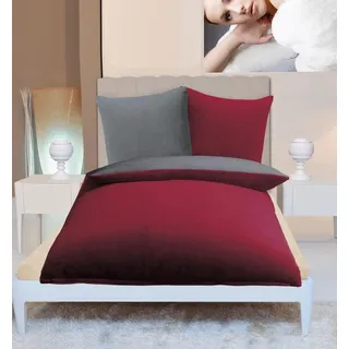 Gözze Wendebettwäsche »Superflausch in Gr. 135x200 oder 155x220 cm« 2 Stk. tlg. Fleece kuschelig warm im Winter, Bettwäsche mit Wendeoptik, rot
