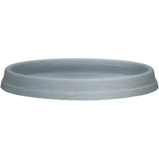 Scheurich Marcella, Untersetzer aus Kunststoff, Farbe: Stony Grey, 44,5 cm Durchmesser, 4,1 cm hoch, 2,9 l Vol.
