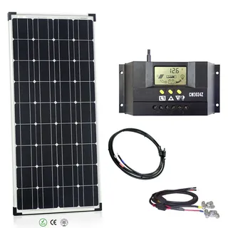 Offgridtec Offgridtec® basicPremium-L 100W Solaranlage 12V/24V Komplettsystem