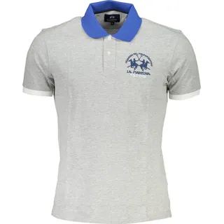 LA MARTINA Polo Herren Textil Grau SF21500 - Größe: S - Grau