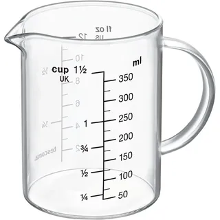Tescoma Messbecher Glas 1l aus hitzebeständigem Borosilikatglas - Großer Glas Messbecher DELÍCIA, geeignet für Mikrowelle, Elektro- und Gasherd und Kühlschrank