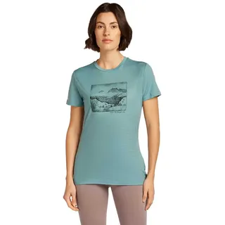 Icebreaker Merino 150 Tech Lite Terrain Kurzarm-t-shirt - Hydro - M