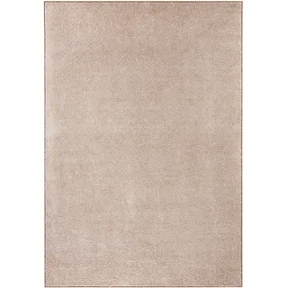 HANSE HOME Pure Teppich – Wohnzimmerteppich dichter Kurzflor Robust Schlafzimmerteppich einfarbig Modern für Esszimmer, Wohnzimmer, Kinderzimmer, Flur, Schlafzimmer, Küche – Taupe Creme, 200x300cm