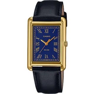 Casio LTP-B165GL-2BVEF Damenuhr Rechteckig Blau/Goldfarben
