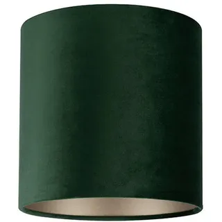 Leuchtenschirm , Grün , Metall, Textil , zylindrisch , E27 , 23 cm , Lampen & Leuchten, Leuchtenserien