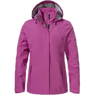 Schöffel Jacket Gmund L, Damen Regenjacke Wanderjacke fuchsia, 46, pink