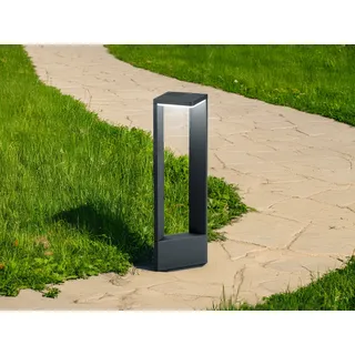 LED Wegeleuchten in Anthrazit 50cm - Sockelleuchten für Terrasse & Hauseingang - Grau