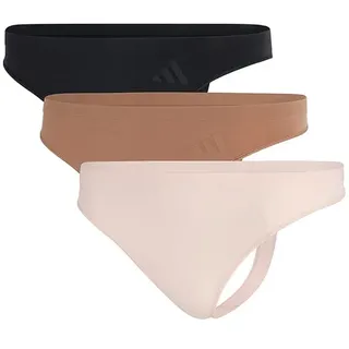 adidas Damen Low Rise Thong (3 Pack) - Sport Active Seamless - String