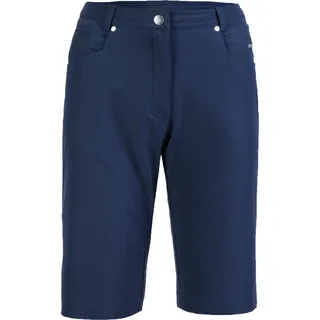 Bermudas DEPROC ACTIVE "KENORA URBAN Short & kurze Hose", Damen, Gr. 46 (L), Normalgrößen, blau (navy), Web, 97% Polyester. 3% Elasthan, regular fit ca. Mitte Oberschenkel, Hosen Bermudas, In melierter Optik