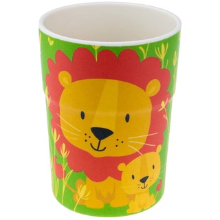 History & Heraldry Personalisierter Kinderbecher Löwe & Tiger |Melamin|250ml|