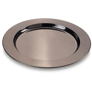 Echtwerk Platzteller Shiny Ø 33,2 cm schwarz 2er Set