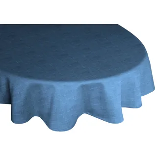 Wirth Tischdecke WIESSEE oval 160 x 220 cm Blau